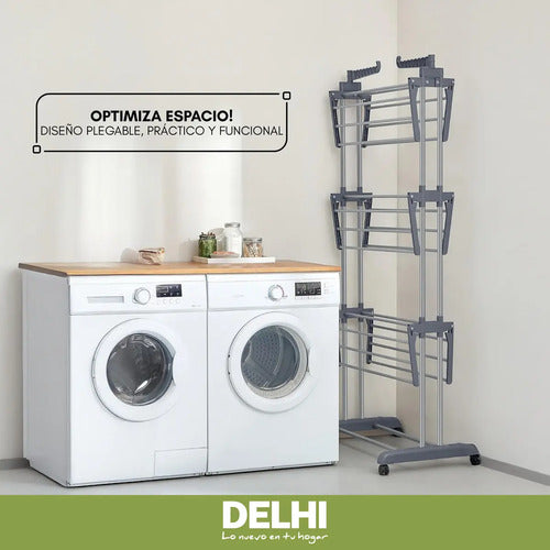 Tender Delhi Dl-700 De Pie Color Gris De 65cm X 75cm X 1.7m