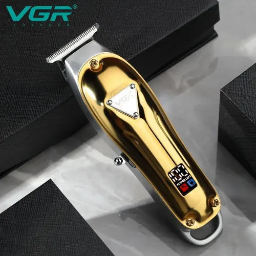 Maquina Corta Pelo Barba Recargable Display Led