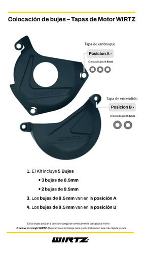 Tapa Embrague Moto Wirtz Honda Tornado Xr 250 Protector