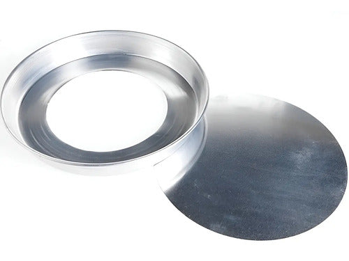 Tartera Desmontable Marca Cooper Molde Aluminio 12cm Antiadh 4cm Plateado