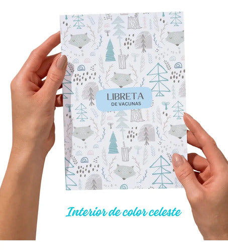 Libreta de Vacunas Infantil Ositos Nórdicos Nene Celeste · 17161 · foto 05