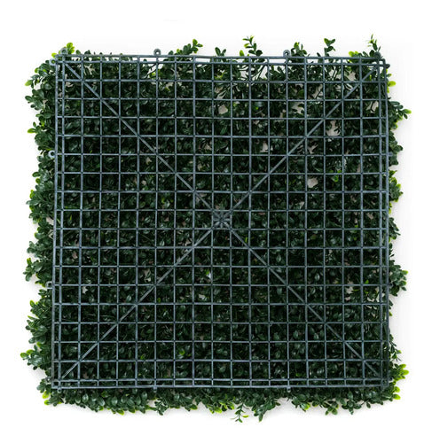 Jardin Vertical Artificial Exterior Uv Flores Limay 50x50cm Verde
