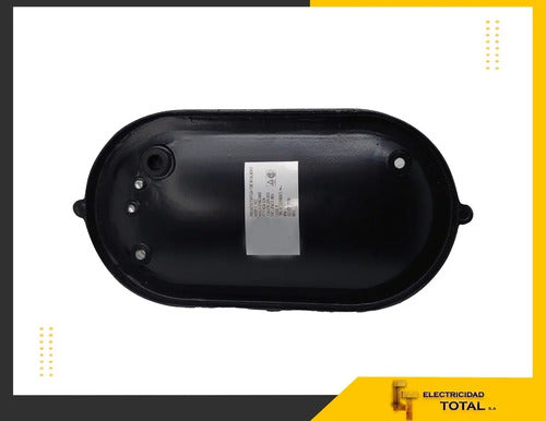 Tortuga Luz Para Parrilla Asador Aluminio Apto Intemperie Negro/blanco Cálido
