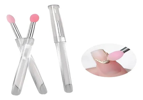 Insumos Para Uñas Pincel Brocha Aplicador De Polvos