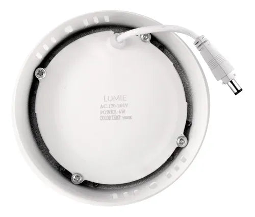 Plafon Led 6w Techo Aplicar Lampara Redondo Lumie Blanco