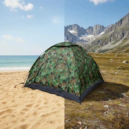 Carpa Dakota para 4 Personas Automática 200x200cm Verde Militar · 16854 · foto 10