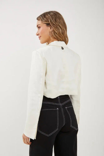 Blazer Corto De Seda Rimmel Abigail Mujer Primavera Verano