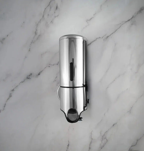Dispenser Plástico Cromado Pared Baño Cocina Antigoteo