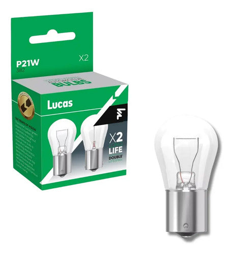 Caja X 10 Lampara Auto Miniatura P21w 12v 21w Halogena Lucas