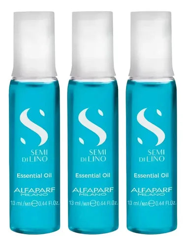 Kit 3 Ampollas Alfaparf Azules Semi Di Lino Brillo Nutrición