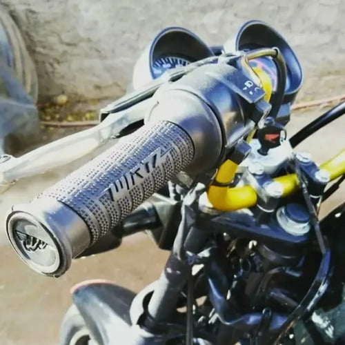Puños Street Calle 110cc Cg Glh Ybr Fz Ax Sb Rx Wirtz Cinza