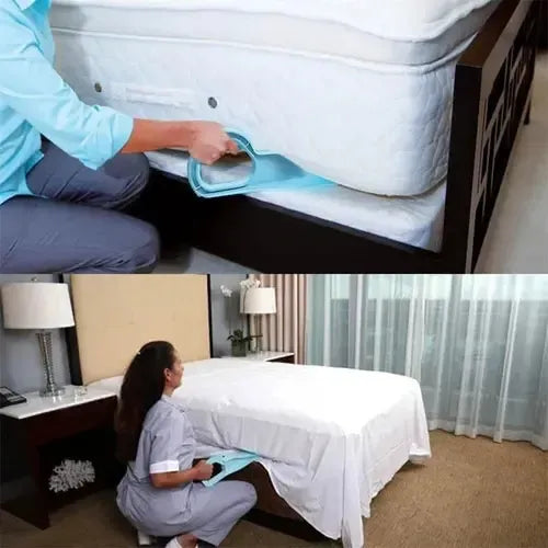 Elevador De Colchón King Azul Tela Pp Para Hacer Cama Y Leva Azul Pp King