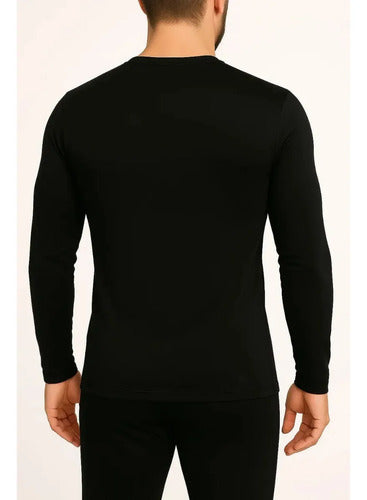Remera Deportiva Parfait Sport Brandon Hombre Manga Larga Negro Talle S · 17047 · foto 02