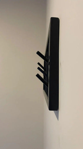 Perchero De Pared Industrial Movible X5 Ganchos