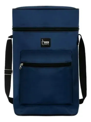 Bolso Matero Madu Un Buen Mate Verde Azul Marino