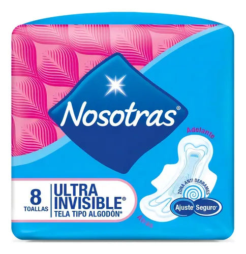 Nosotras Ultra Invisible Tipo Algodón 8 Unidades 1 Pack