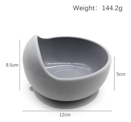 Bowl de Silicona con Sopapa para Bebé Celeste Nursimom Baby · 16538 · foto 02