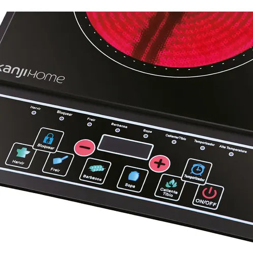 Anafe Electrico Vitroceramica Kanjihome Portátil 2000 Watts