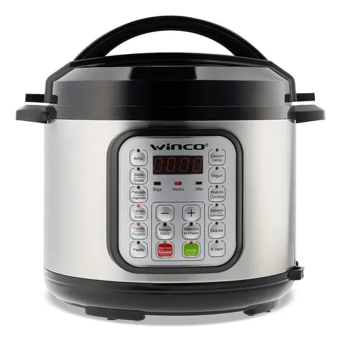 Olla A Presión Multifunción Winco W140 5l Negro/gris 50/60hz