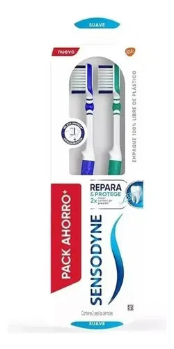 Cepillos Dentales Sensodyne Repara y Protege Pack x 2 · 17467 · foto 01