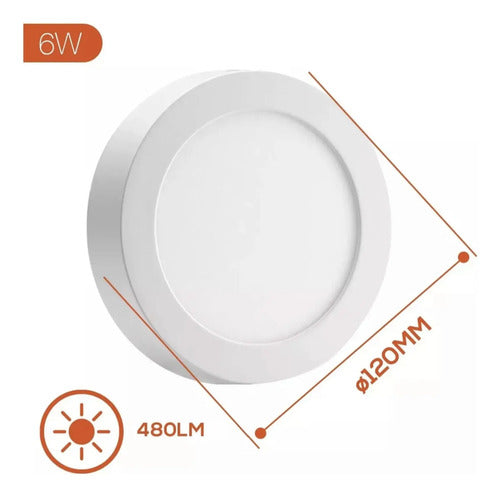 Plafon Led Geneve 6w Redondo X5u