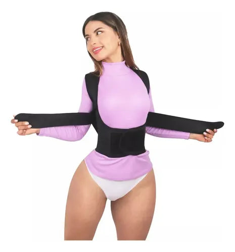 Chaleco Unisex Corrector Postural Modaking Negro Talle S