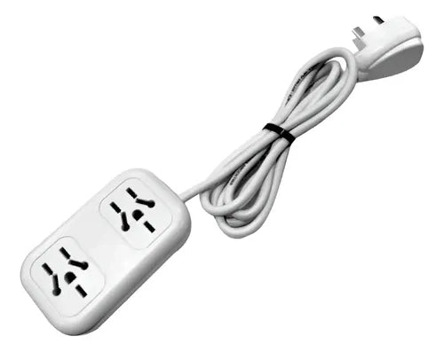 Alargue 2 Tomas Vr Plast. Multificha Con Cable X 1.5 Mts