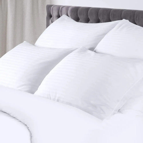 Set X2 Almohada Microfibra Vellon Siliconado Haussman 70x40