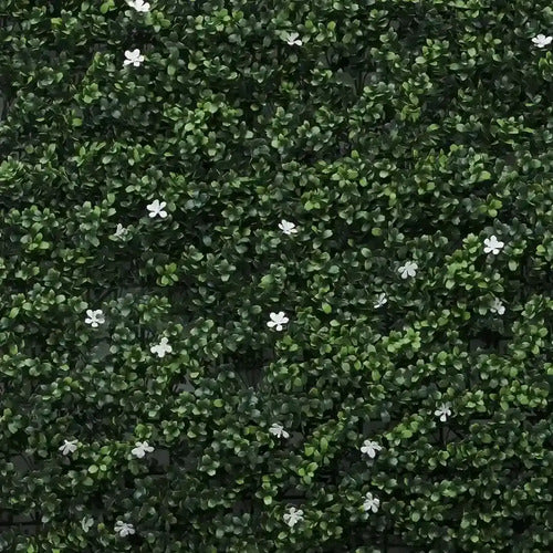 Jardin Vertical Artificial Exterior Uv Flores Limay 50x50cm Verde
