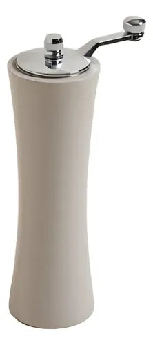 Molinillo De Bamboo Laqueado Gris Manija Metal 16 Cm Gris