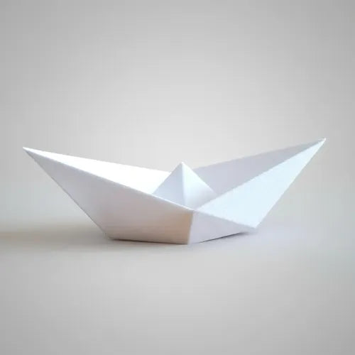 Decoración Adorno Barco De Papel Moderno