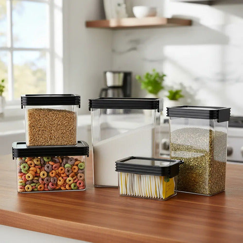 Set X20 Contenedores Herméticos Acrílico Cocina Tiendagrilom