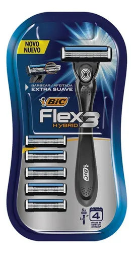 Máquina de Afeitar BIC Flex 3 Hybrid con 5 Repuestos · 17515 · foto 02