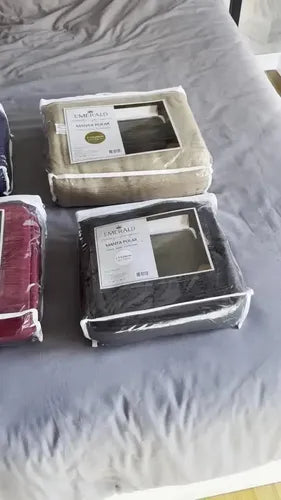 Frazada Polar Emerald 2 1/2 Plazas Queen Liso 950 g Dorado · 16094 · foto 09