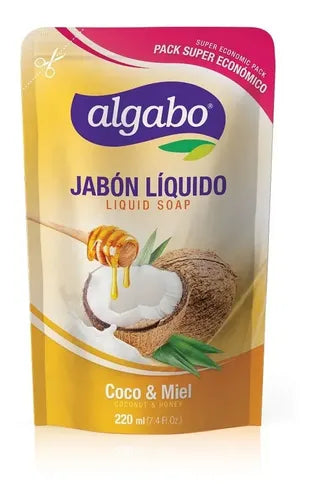 Repuesto Jabón Líquido Algabo Coco y Miel 220 ml · 1991 · foto 01