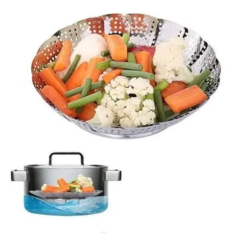 Vaporera Plegable Patagonia Home 19 Cm Acero Inoxidable Vege