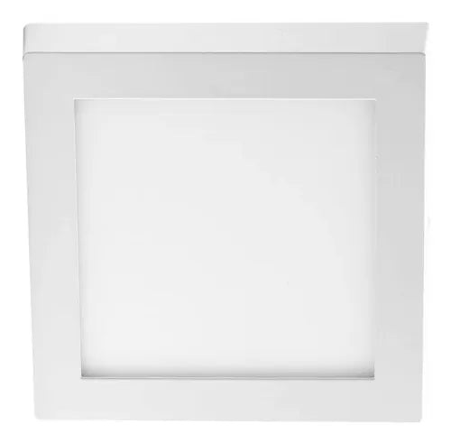 Plafón Led Panel 18w Exterior Aplicar Cuadrado Luz Calida