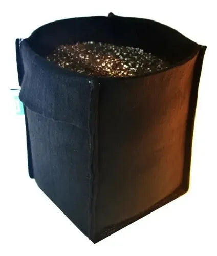 Maceta Reforzada Geotextil 30 L Happy Roots Negro