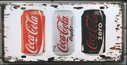 Chapa Patente Decorativa Vintage Cartel 30x15 Coca Cola