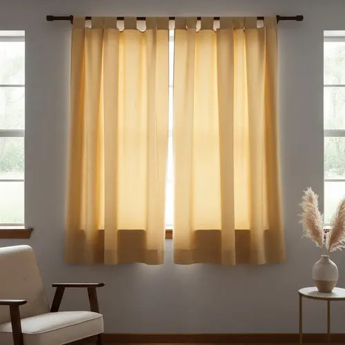 Cortina Blackout Presilla 2 Paños 1,50x1,35 Maíz