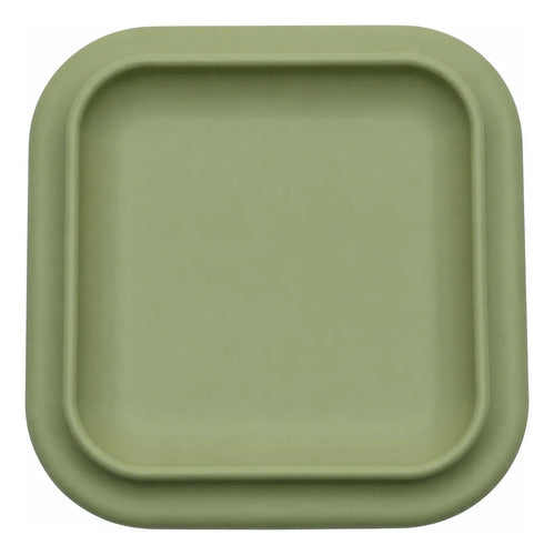 Tupper de Silicona Nirá para Alimentación de Bebés Verde Oliva · 17614 · foto 01