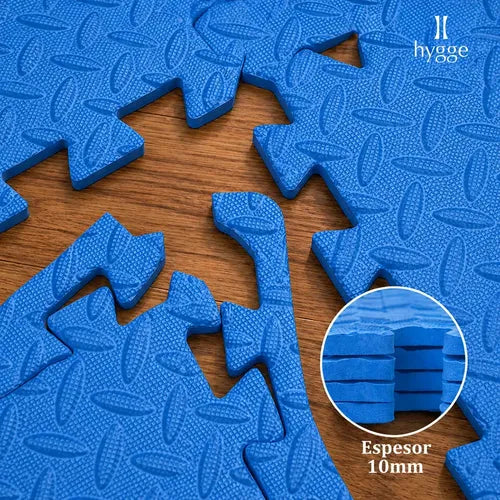 Piso de Goma Eva Encastrable Vulpix con Bordes 60x60cm x4 Azul · 16589 · foto 05