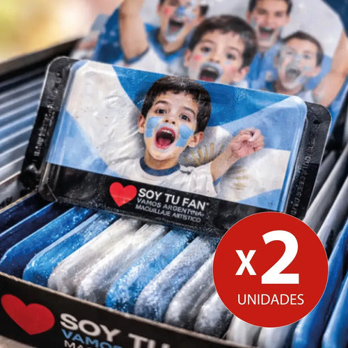 Kit Maquillaje Pintacara Selección Argentina Mundial de Fútbol x2 · 17536 · foto 03