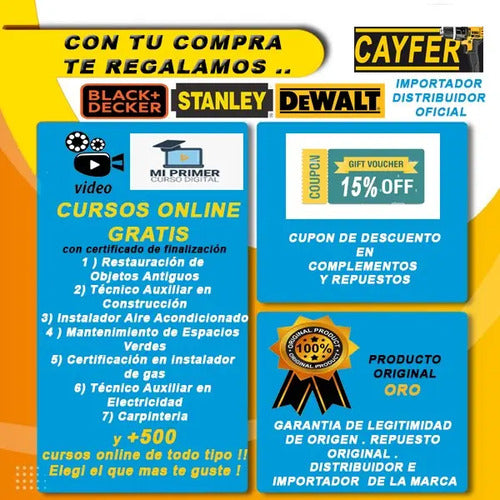 Carretel Black Decker Gl300 Negro
