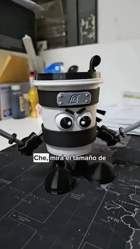 Figura Capuchino Asesino Meme Brainrot Impresión 3D 15cm · 16824 · foto 02