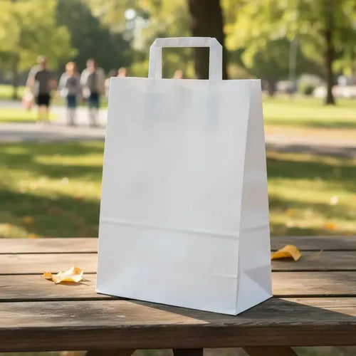 Bolsas Papel Envalar 25u Blancas 22x10x3