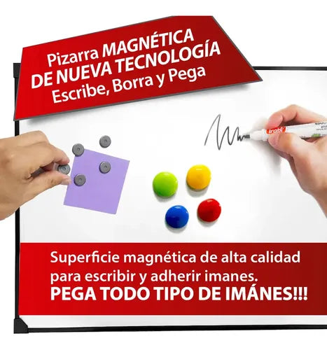 Pizarra Blanca Magnética Doggo 60x80cm con 2 Marcadores · 16922 · foto 02