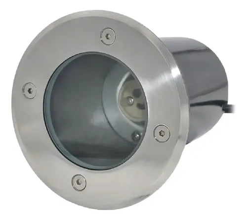 Spot Embutir Led Para Piso Gu10 Glpi Estructura Plateado