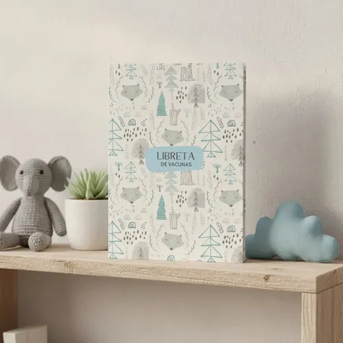 Libreta de Vacunas Infantil Ositos Nórdicos Nene Celeste · 17161 · foto 10