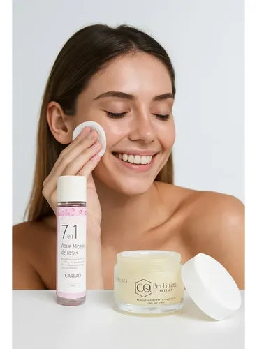 Kit Cuidado Básico CarlaQ Agua Micelar y Crema Humectante Piel Mixta · 17527 · foto 02
